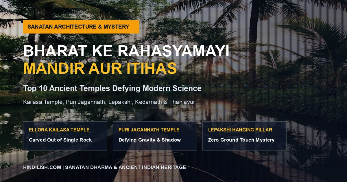 भारत के 10 सबसे रहस्यमयी मंदिर और सनातन इतिहास: आधुनिक विज्ञान भी जिनके आगे नतमस्तक है (Mysterious Temples of India)