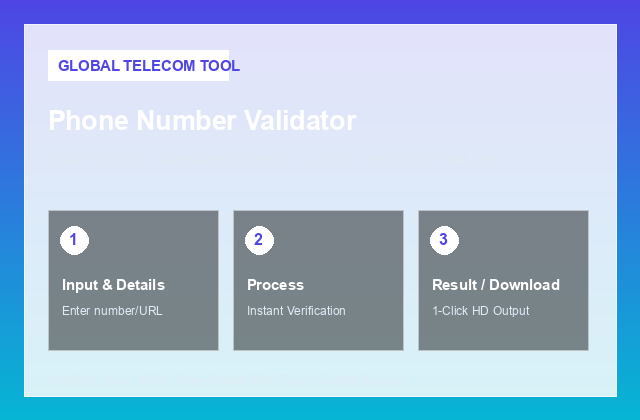 Phone Number Validator Step-by-Step Guide